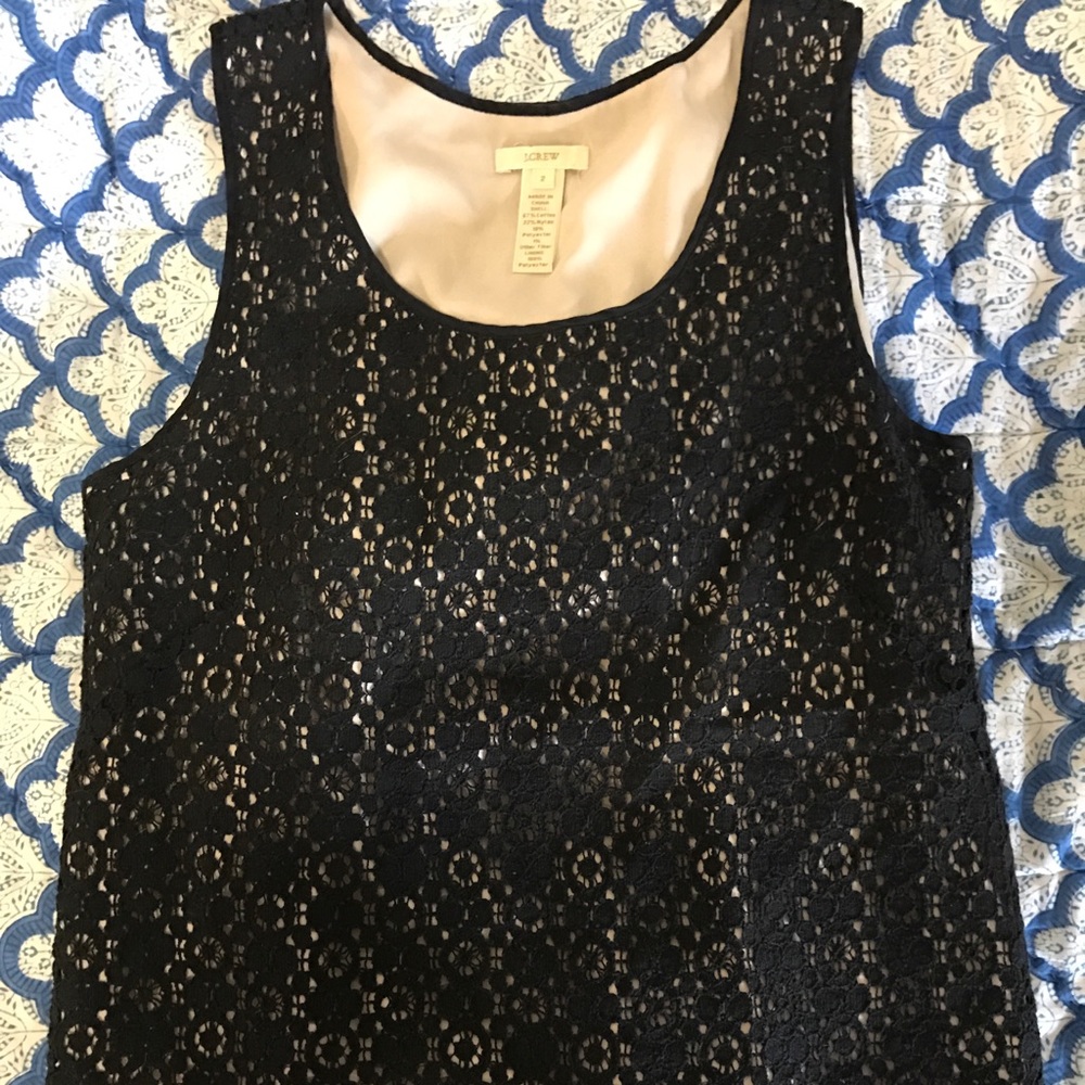 J crew crochet shell